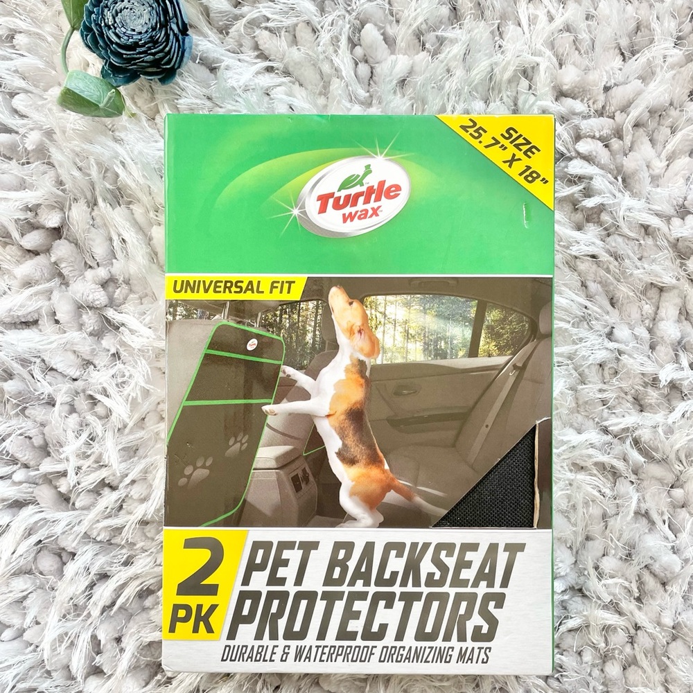 🐶New with tags 2PK PET BACKSEAT PROTECTORS DURABLE & WATERPROOF ORGANIZING MATS